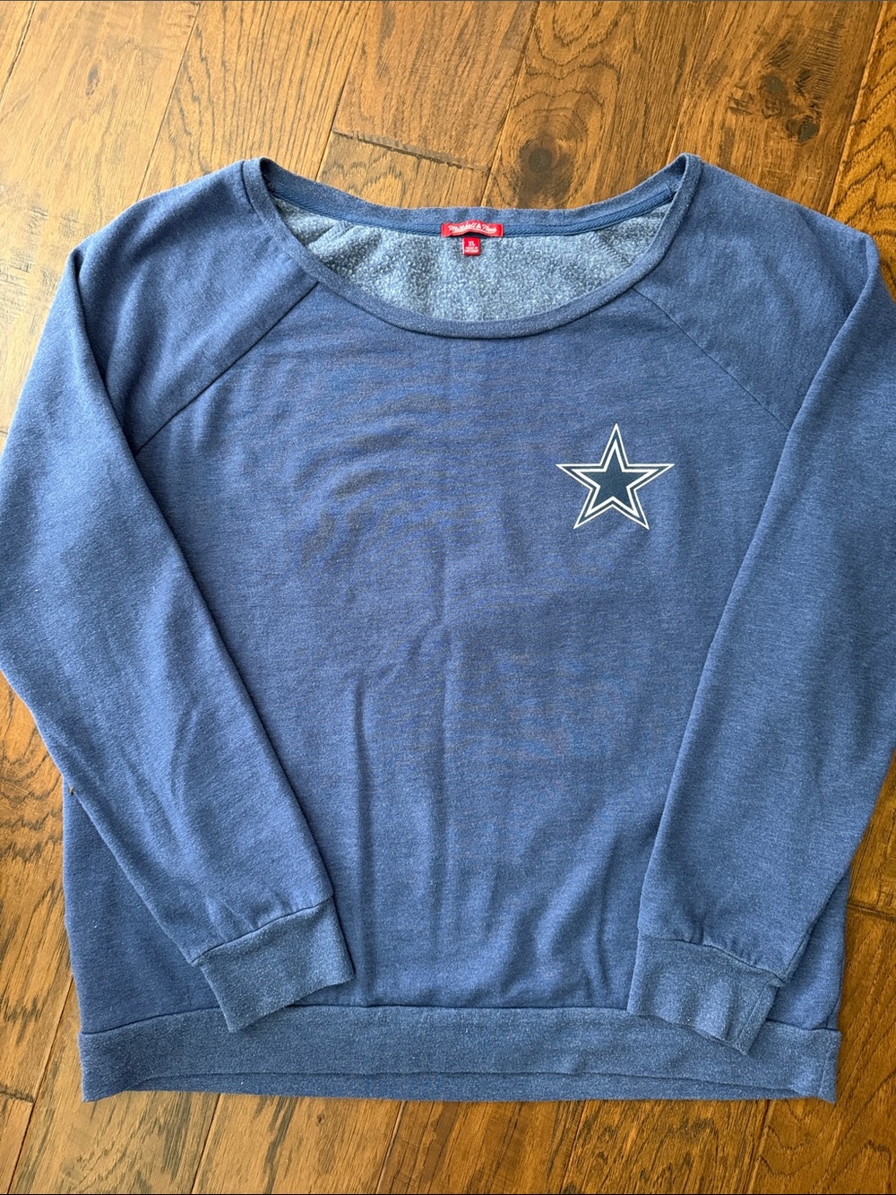 Mitchell & Ness Navy Dallas Cowboys Pullover Sweatshirt
